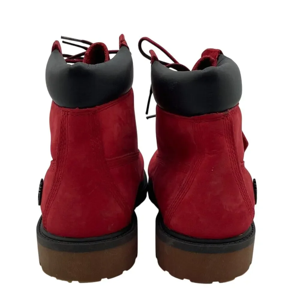 Timberland Premium Boot Primaloft 200g Leather Slip Resistant Red Us Size 6.5